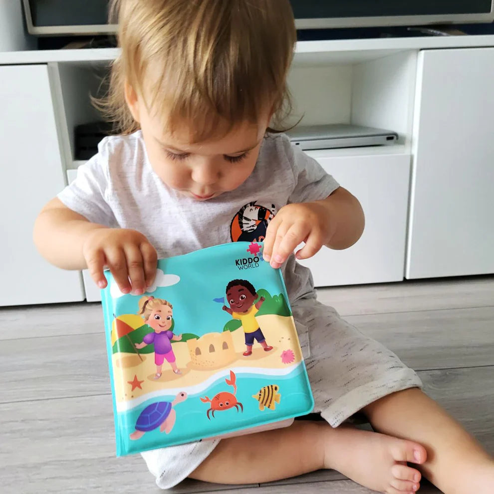 Coloriage à l'eau - Animaux marins, coloriage à l'eau, réutilisable (8 pages, 6-24 mois)