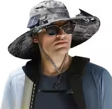 WideBrim - Protection solaire avec chapeau à air double puissance
