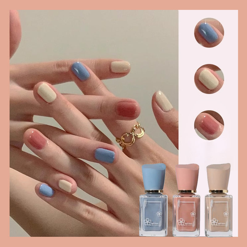 No-Bake et séchage rapide vernis à ongles multicolore