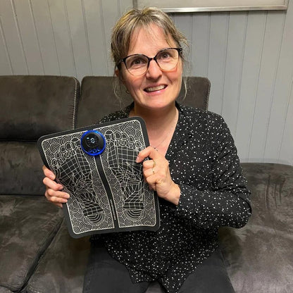 Tapis massant électrique EMS pour pieds gonflés & douloureux