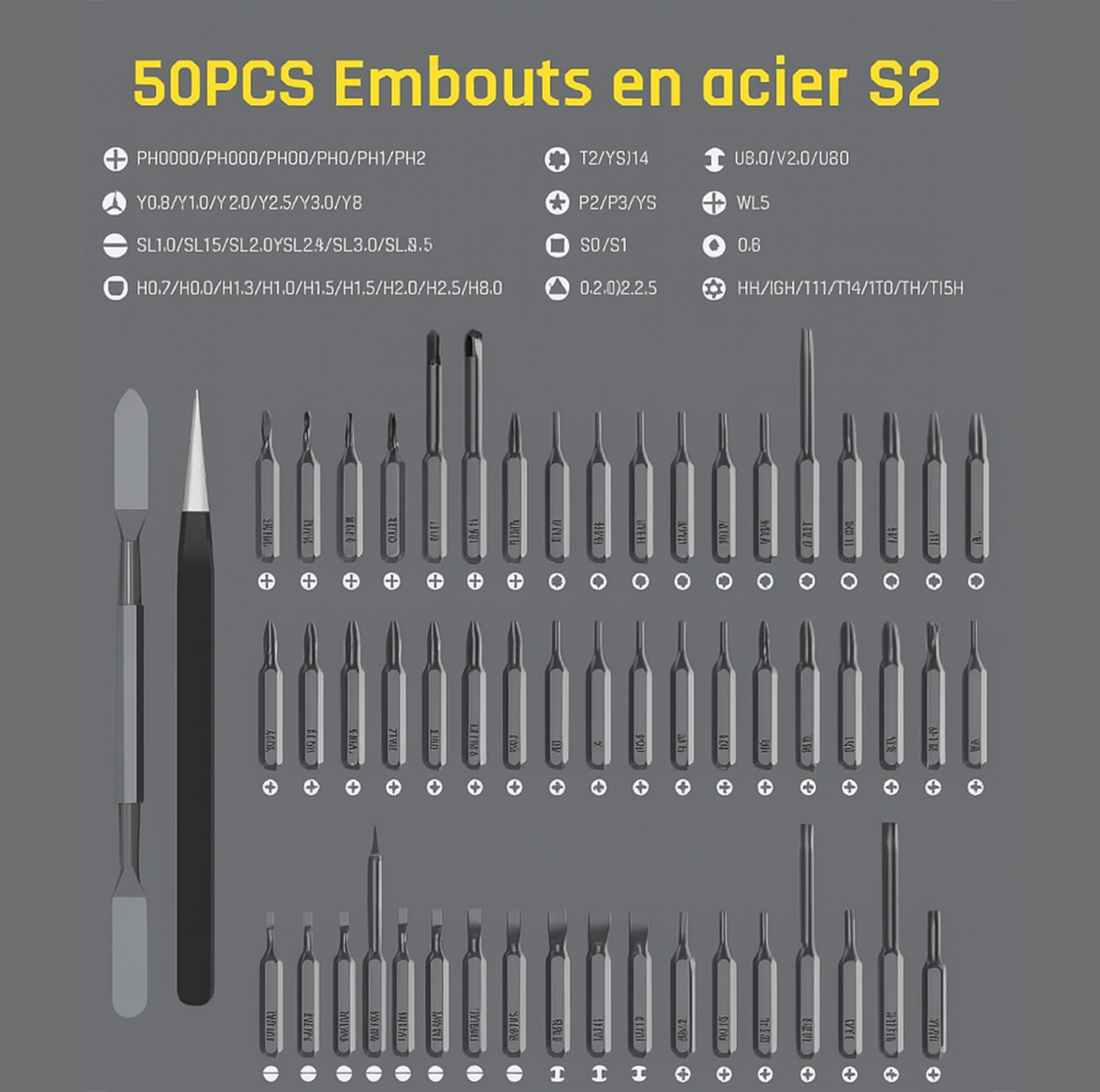 Fanttik E1 MAX – Tournevis Électrique de Précision 50-en-1