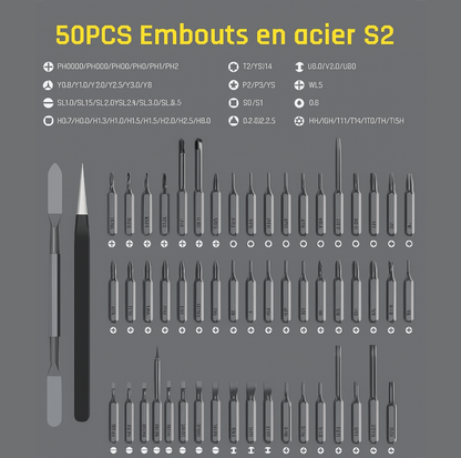 Fanttik E1 MAX – Tournevis Électrique de Précision 50-en-1