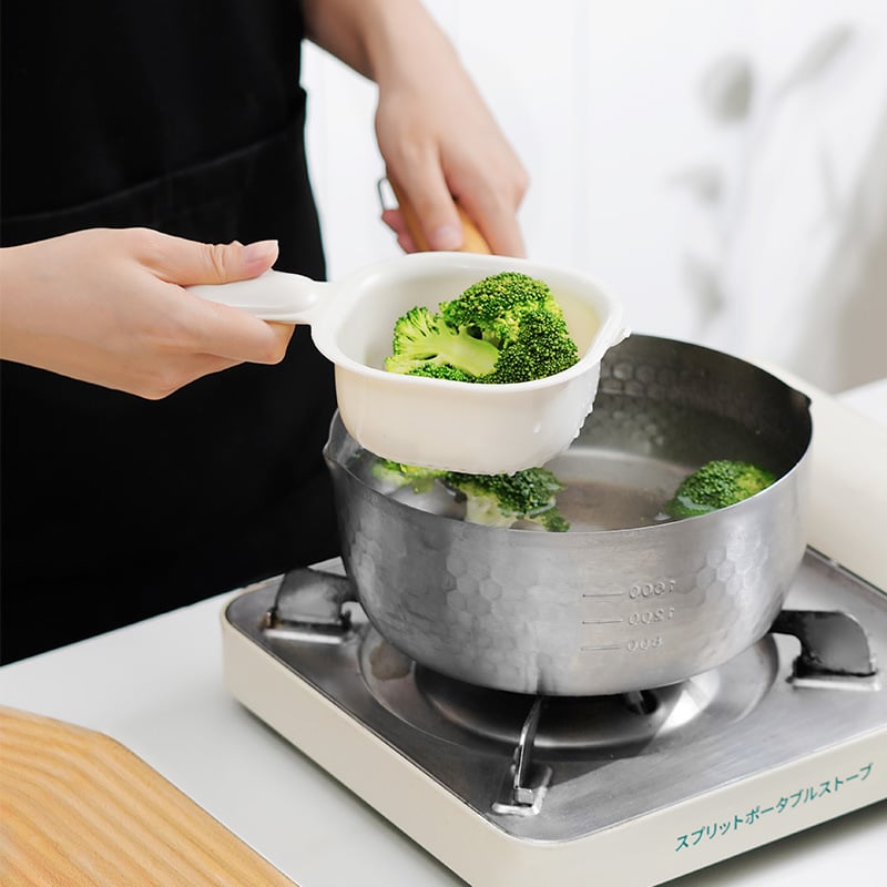 KitchenPRO - Panier d'égouttage double couche avec poignée