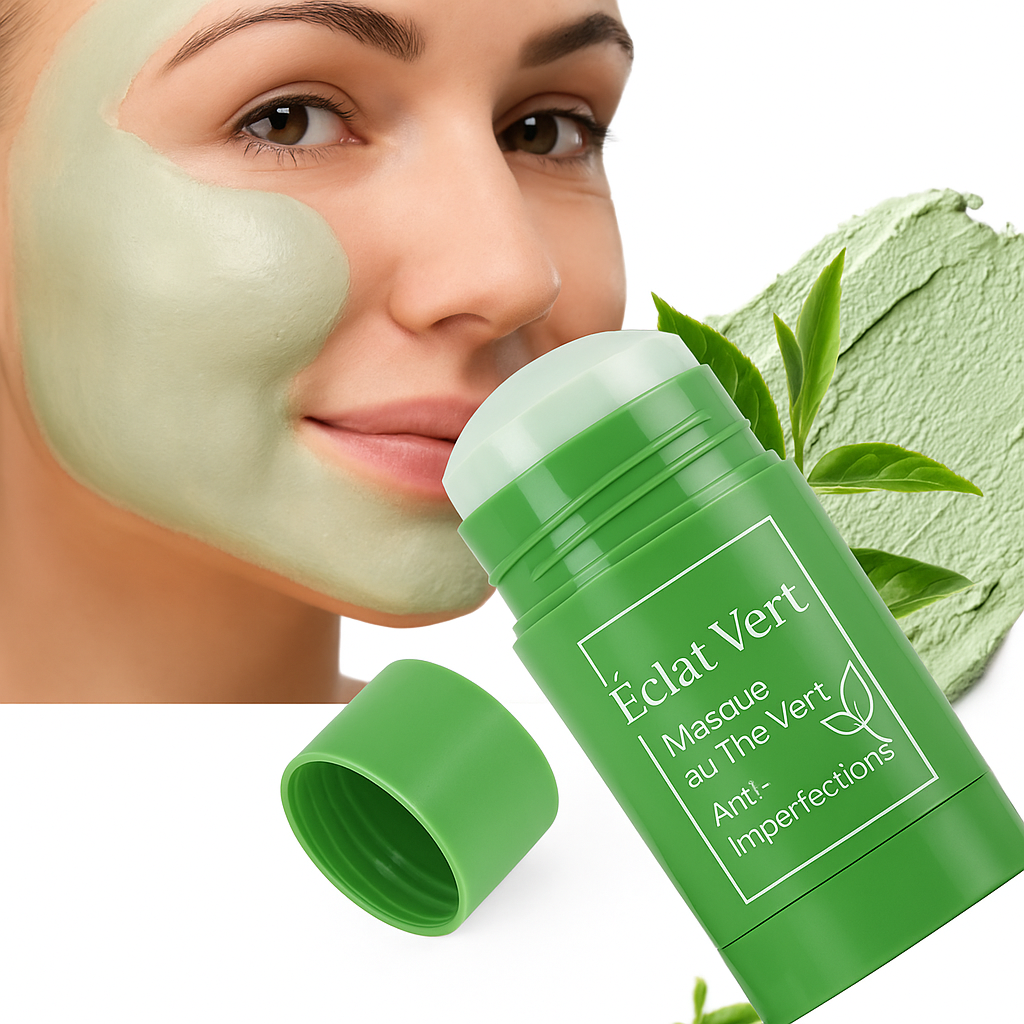 Éclat Vert – Masque au Thé Vert Anti-Imperfections