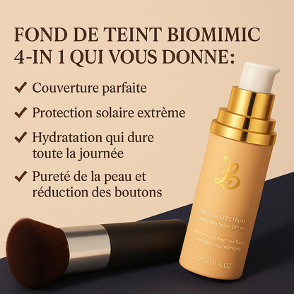 (4e DROP – SEULEMENT 50 DISPONIBLES À CE PRIX) Fond de Teint Biomimic – 4 en 1