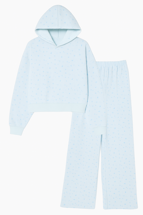 Ensemble Pull à Motif Floral