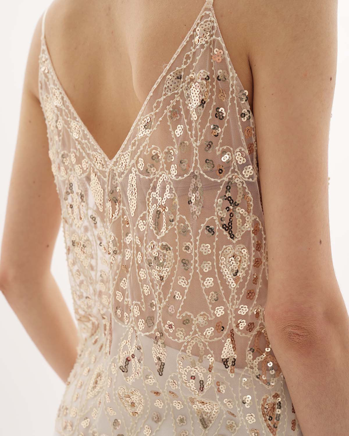 Top Orné Cristina – Crème