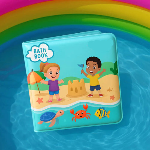 Coloriage à l'eau - Animaux marins, coloriage à l'eau, réutilisable (8 pages, 6-24 mois)