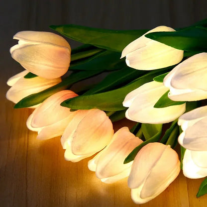 Lampe LED originale bouquet de tulipes