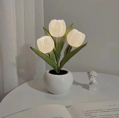 Lampe LED originale bouquet de tulipes