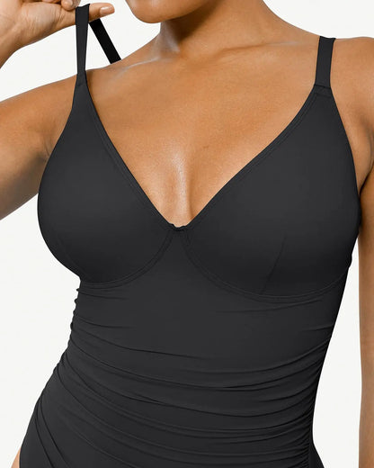 Maillot Sculptant Smart Sculpt à Fronces et Dos Lacé