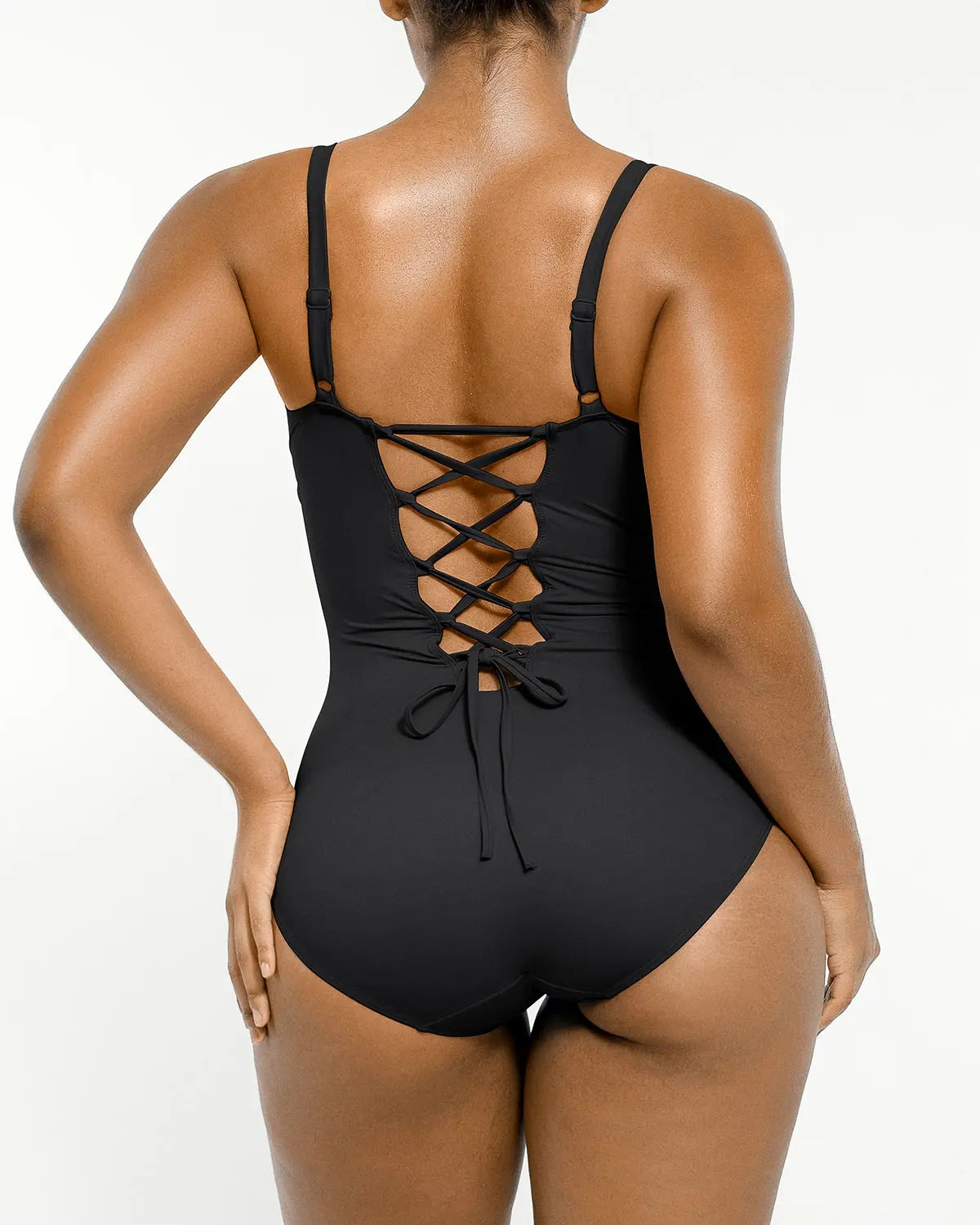 Maillot Sculptant Smart Sculpt à Fronces et Dos Lacé