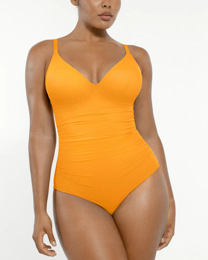 Maillot Sculptant Smart Sculpt à Fronces et Dos Lacé