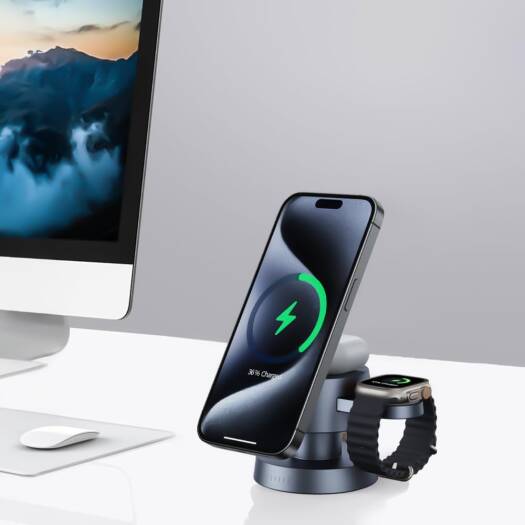 Chargeur magnétique compact 4 en 1