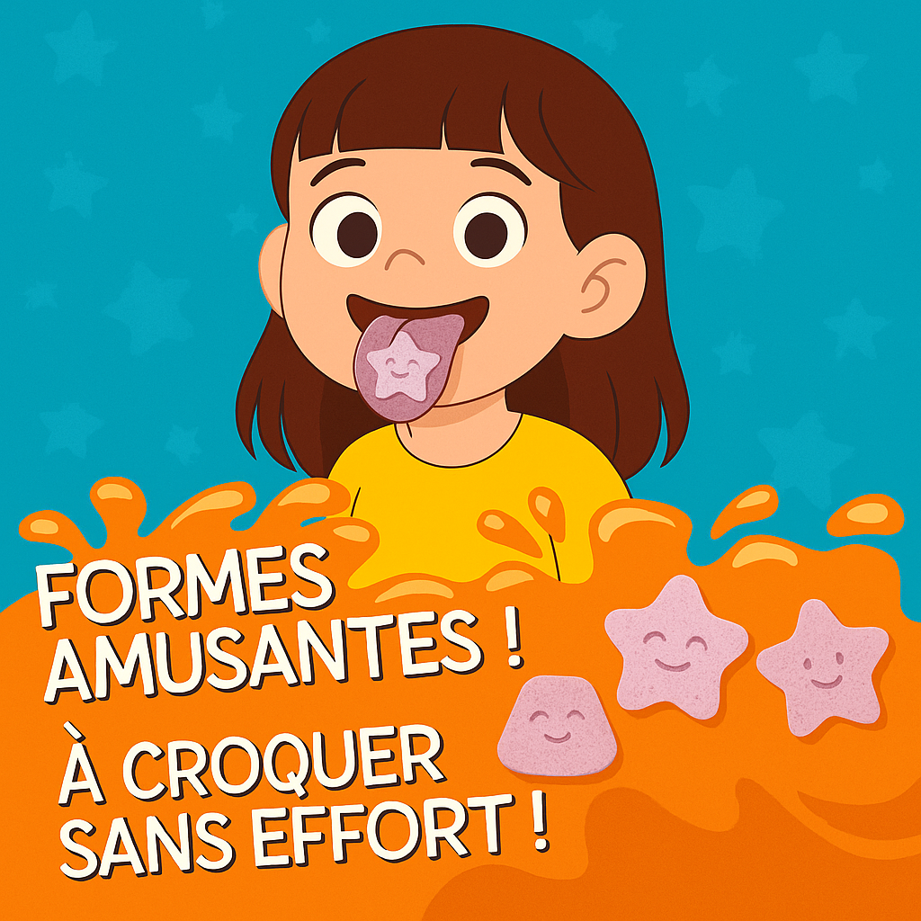 VAL Happy Kids – Magnésium à Croquer pour Enfants – Formule Apaisante et Relaxante | 60 Comprimés à Croquer