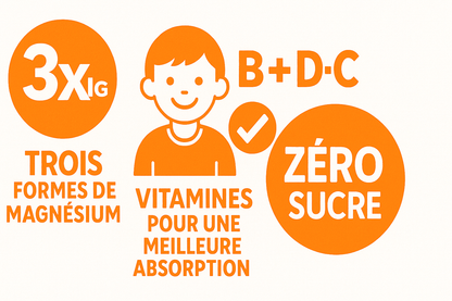 VAL Happy Kids – Magnésium à Croquer pour Enfants – Formule Apaisante et Relaxante | 60 Comprimés à Croquer