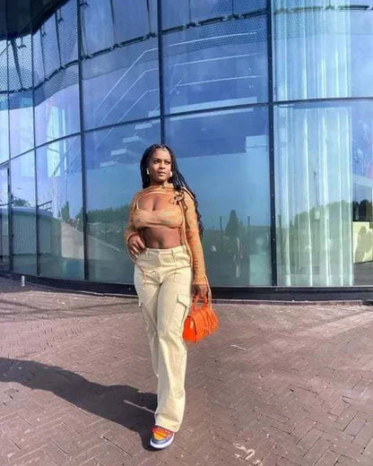 Pantalon cargo ajustable