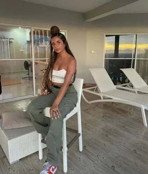 Pantalon cargo ajustable