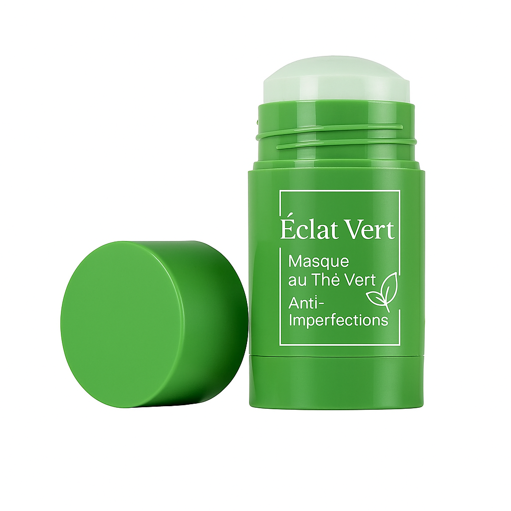 Éclat Vert – Masque au Thé Vert Anti-Imperfections
