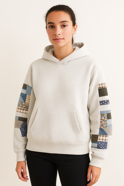 Sweat à capuche matelassé popover