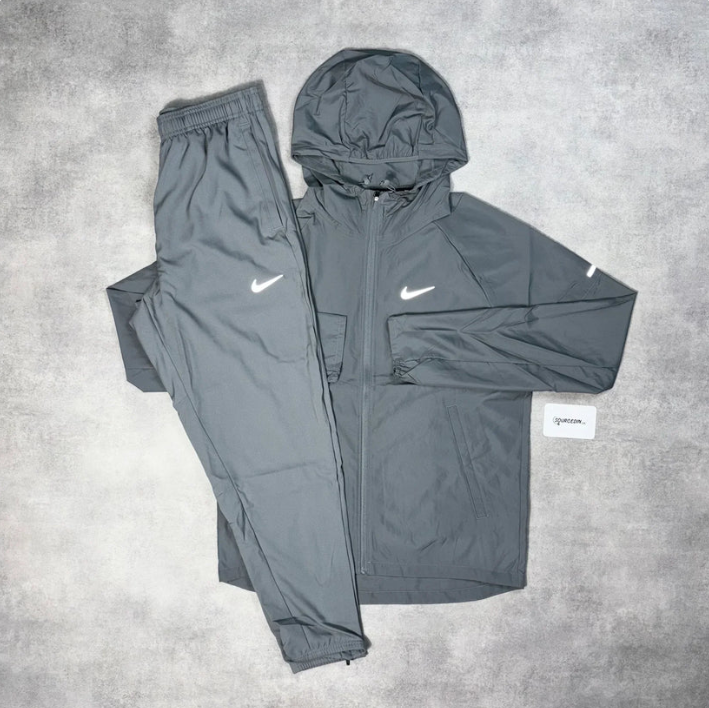 Ensemble de sport 3 pièces NK - Veste, T-shirt et short rose/gris