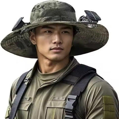 WideBrim - Protection solaire avec chapeau à air double puissance