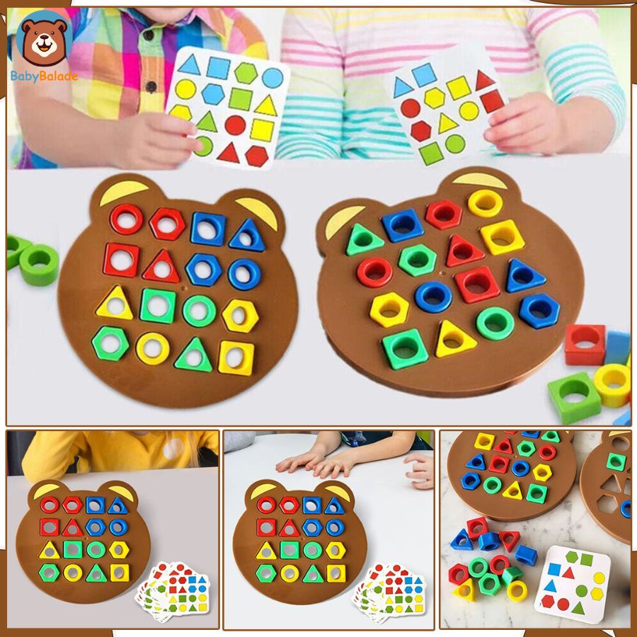 Jeu d'Association Formes et Couleurs | PUZZPLAY™ (Pack Duo)