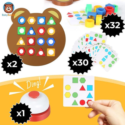 Jeu d'Association Formes et Couleurs | PUZZPLAY™ (Pack Duo)