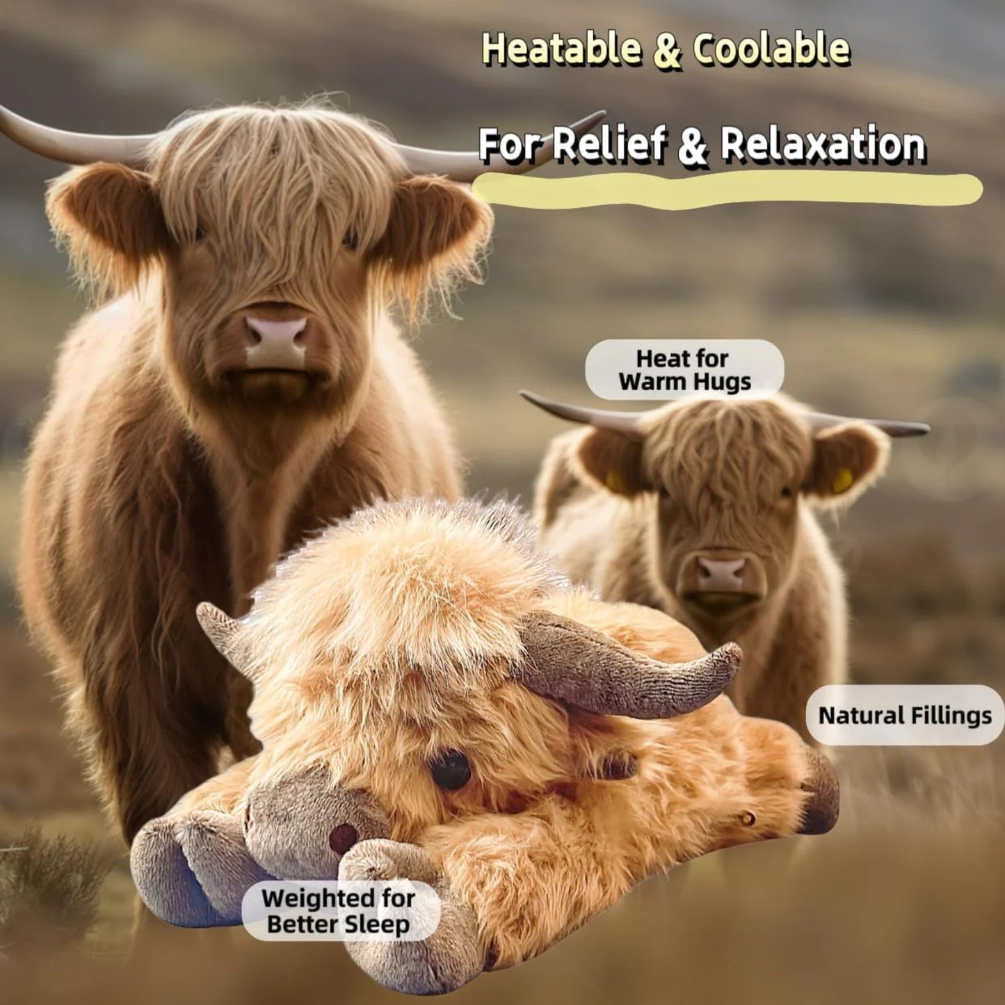 Highland Cow Plush Toy